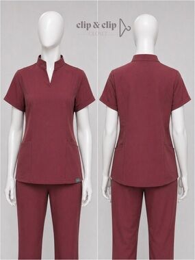 FIGS Inala Scrub Top – Mauve (New With Tag)